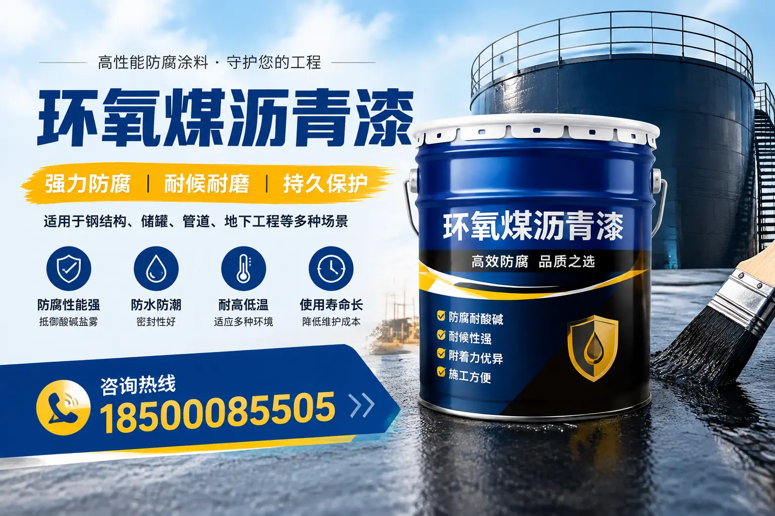 环氧煤沥青漆在工业中的应用,玉林企业的选择